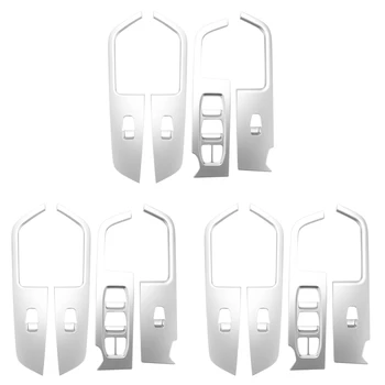 12X Для Hyundai Ix25 Creta Хромированный Внутренний Дверной Подлокотник Отделка Крышки Оконного Переключателя Панель Управления 2015-2019