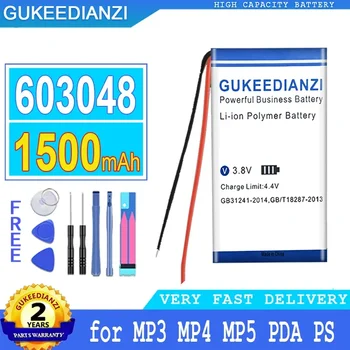 1500 мАч GUKEEDIANZI Батарея 603048 для светодиодной подсветки DVD GPS MP3 MP4 MP5 КПК для PSP power bank Big Power Bateria
