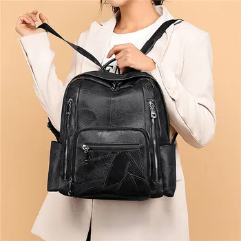2024 Новые однотонные рюкзаки, высококачественные повседневные рюкзаки, модный дорожный рюкзак большой емкости, школьные сумки для студенток