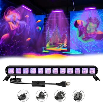 40 Вт УФ-черного света 395нм Blacklight bar, люминесцентные лампы для вечеринки DJ Disco на Хэллоуин, освещают площадь 20x20 футов