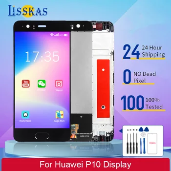 5,1-Дюймовый Дисплей VTR-L29 Для Huawei P10 lcd Touch Panel Screen Digitizer VTR-L09 VTR-L10 В сборе С инструментами для технического обслуживания