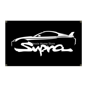 90x150 см Гоночный автомобиль, флаг Tyt Supras, автомобильный баннер с принтом из полиэстера Для украшения дома или на улице