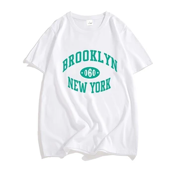 Бруклин, 1898, Нью-Йорк, Модные футболки, мужские повседневные футболки Harajuku из 100% хлопка, футболки Four Seasons, красивые футболки с индивидуальностью, эстетика