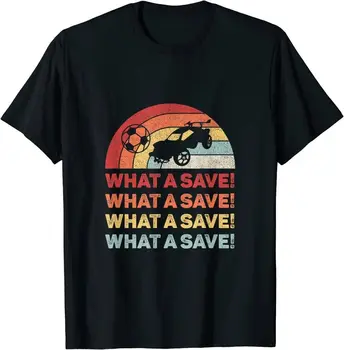 Винтажная футболка в стиле ретро What A Save Rocket Soccer Car League