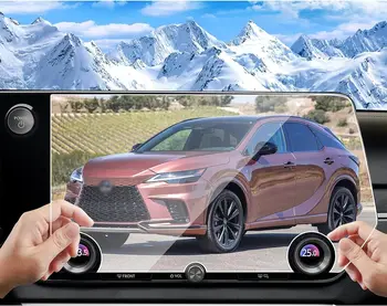 Для Lexus RX 350 350 H 450 H 500 H 2023 14-дюймовый ЖК-дисплей с GPS-навигацией, Закаленное стекло, Сенсорный Экран, Защитная пленка
