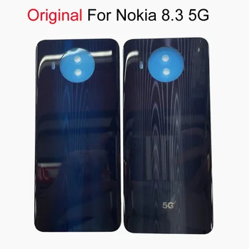 Для Nokia 8.3 TA-1243 1251 Корпус Батарейного Отсека Задняя Стеклянная крышка Замена задней панели Корпуса Для Nokia 8.3 5G С логотипом