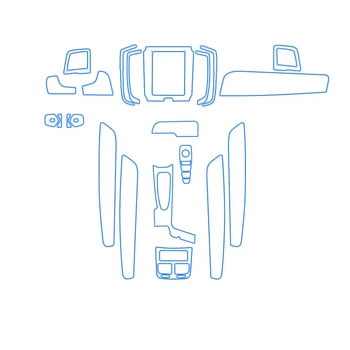 Для Volvo S90 2015-2021 ТПУ Прозрачная Защитная Пленка Наклейка Для Салона Автомобиля Центральная Консоль Панель Управления Навигатором Автомобильные Аксессуары