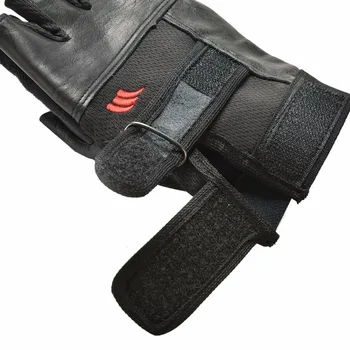 Для мужчин, черные спортивные перчатки для поднятия тяжестей из искусственной кожи, мужские перчатки для тренировок, спортивные упражнения, Фитнес