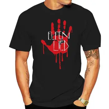 Женская футболка с логотипом Elfen Lied и кровавым отпечатком руки Lucys, мужская футболка