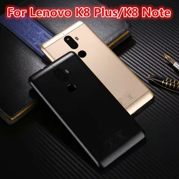 Корпус K8Note Для Lenovo K8 Note Plus Крышка Батарейного Отсека Металлическая Задняя Дверь Телефона Замена Ремонт Заднего Корпуса + Логотип Объектива Камеры