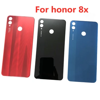 Корпус Для Для Huawei Honor 8X/View 10 Lite Задняя крышка аккумулятора Стеклянная панель крышки телефона на задней двери + Клейкая наклейка + Замена логотипа