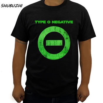 летняя модная брендовая мужская футболка Type O с негативным логотипом, Черная футболка Всех размеров Из хлопка с круглым вырезом и коротким рукавом