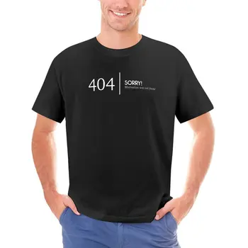 Мужская Женская футболка Ошибка 404 Футболки Хип-хоп Мотивация Не найдена Летние футболки Уличная одежда хлопчатобумажные топы с принтом Подарок