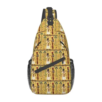 Мужская нагрудная сумка из мифологии Египетской богини, повседневная поясная сумка, маленькая сумка для переноски в коротких поездках, сумка через плечо