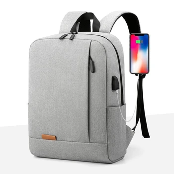 Мужской водонепроницаемый рюкзак, повседневный деловой рюкзак, мужская стильная сумка для книг, USB-15,6-дюймовая сумка для ноутбука, рюкзак для путешествий, мужские сумки