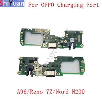 Оригинальный разъем для подключения USB-порта для зарядки, гибкий кабель для OPPO A96 Reno 7Z, Разъем для зарядки OnePlus Nord N200