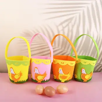Портативное украшение для дома Для детей, детские ведерки для конфет и яиц с орнаментом, сумка для конфет, сумка-тоут, подарочная сумка, сумка для пасхальных яиц
