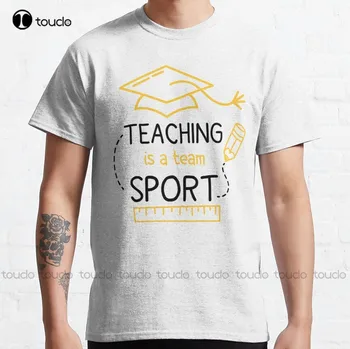 Преподавание-Командный вид Спорта-Подарок Для Учителей Классическая Футболка Мода Творческий Досуг Забавные Футболки Индивидуальный Подарок Новый