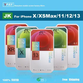 Серия JK Для iPhone X LCD Xs XR 11 12 13 ЖК-Дисплей С Сенсорным Экраном и Цифровым Преобразователем В Сборе Без Битых Пикселей Запасные Части TRUE TONE