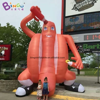 Тип надувные Хот-доги рекламы с Мультяшной Моделью 5mh Tall/Huge Hot Dogs для Игрушки с Орнаментом рынка