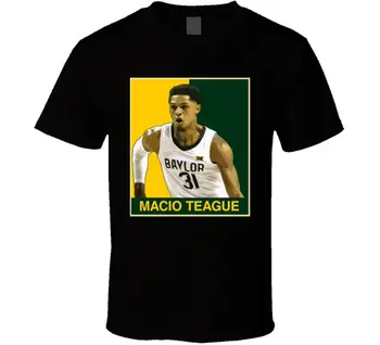 Футболка Macio Teague Action Shot March Baylor Basketball Fan с длинными рукавами