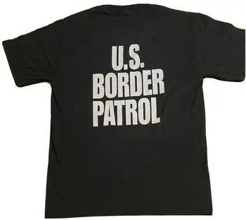 Футболка пограничного патруля США NEW USA Small U.S. Black Shirt