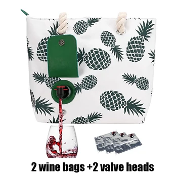 Холщовая сумка для вина TY со скрытым изолированным отделением Модная повседневная пляжная сумка-тоут для открытых пляжей
