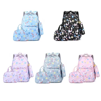 Эргономичный набор школьных сумок для девочек, ланч-бокс, пенал, легкий и прочный.